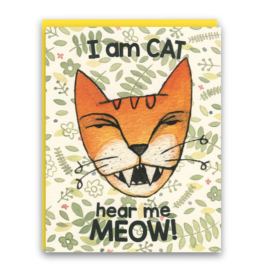 Jungle Cat I Am Cat card