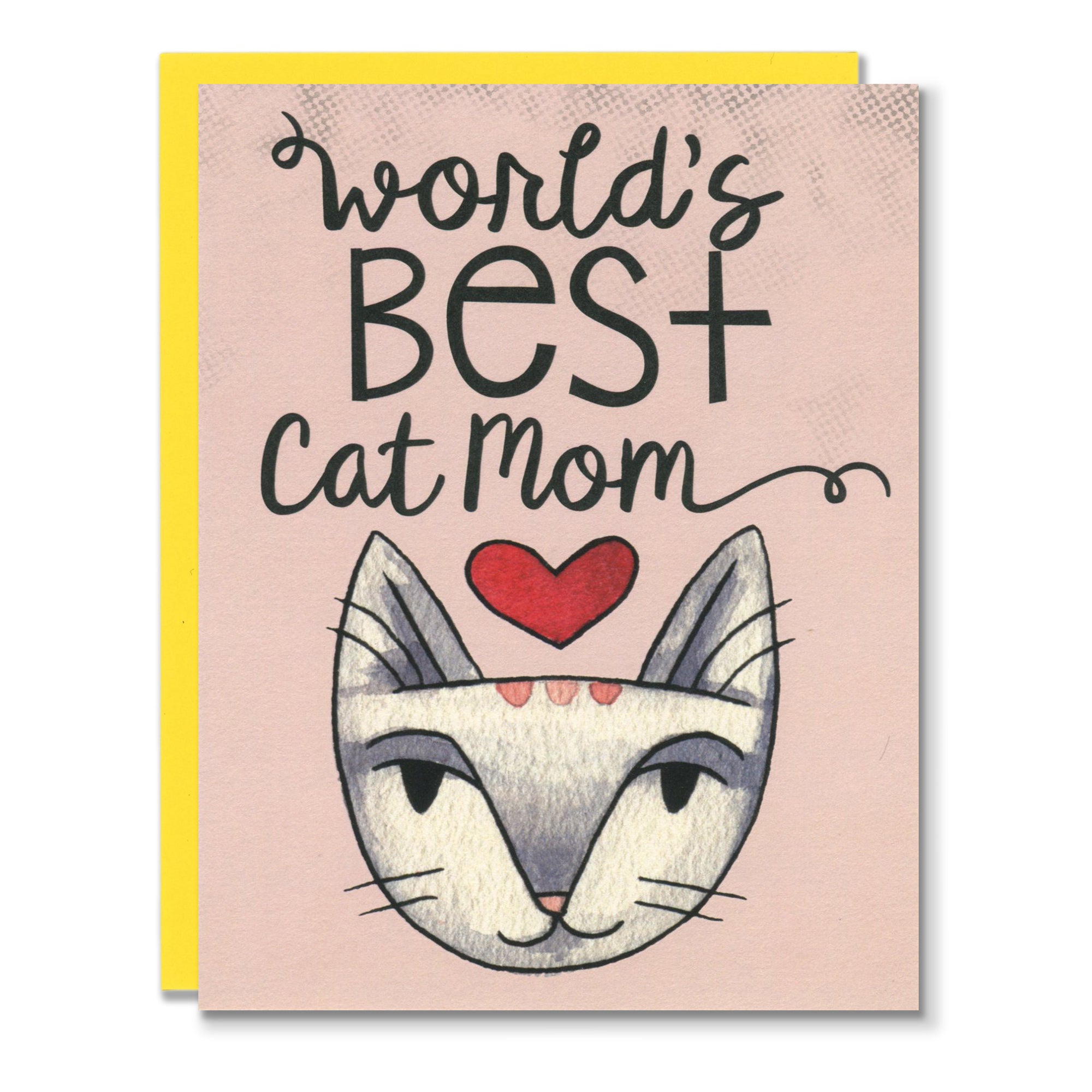 Cute 'Best Mummy Ever' Cat Mother's Day Card - Folded Greeting Card With Envelope, 149x229mm
