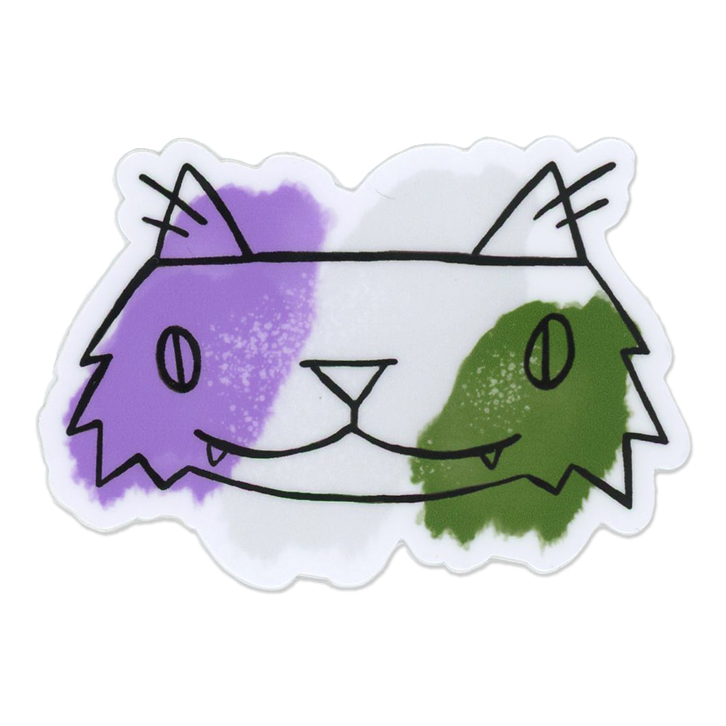 Pride Cat: Gender Queer Sticker