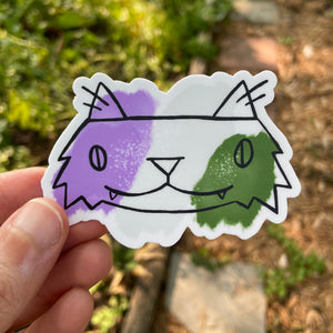 Pride Cat: Gender Queer Sticker