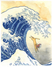 Hokusai Cat Print 8x10