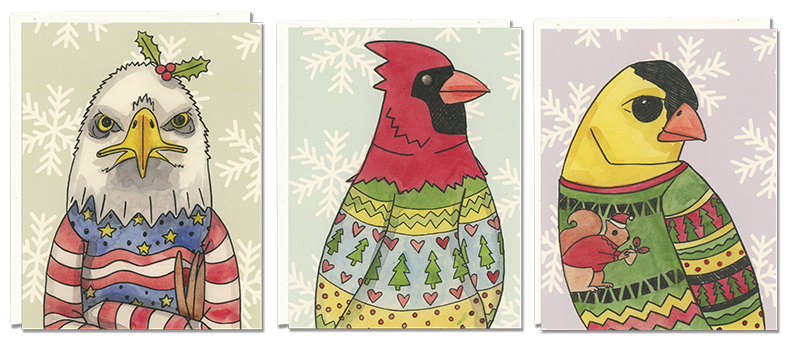 Birds in Ugly Sweaters 6-pack