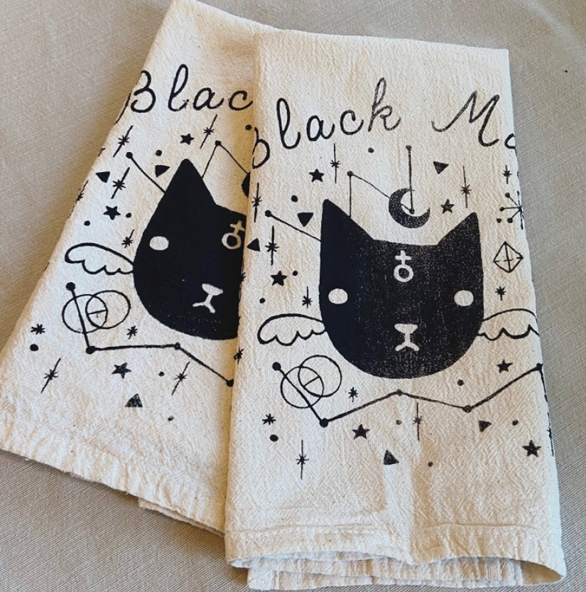 Black Magic Tea Towel