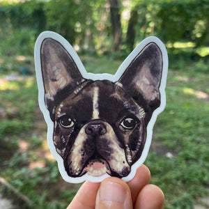 Frenchie Pied Dog Sticker