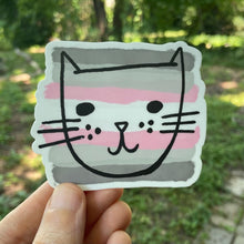 Pride Cat: Demi Girl Sticker