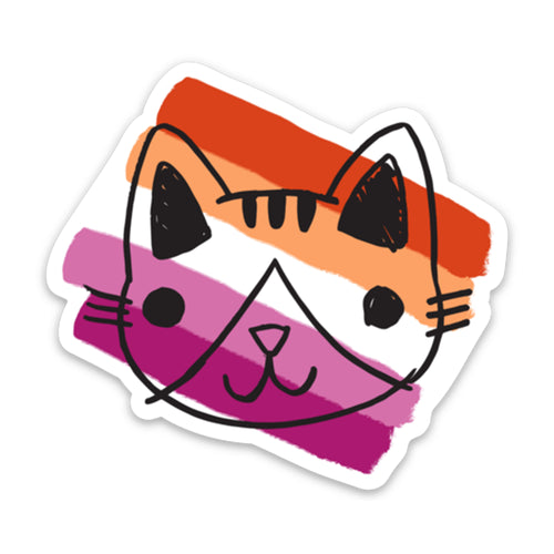 Pride Cat: Lesbian Sticker