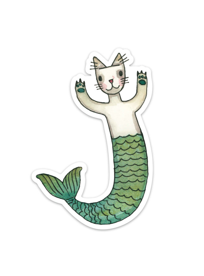 Purrmaid Sticker 5"