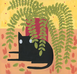 Olympia’s Cat #6 original acrylic painting