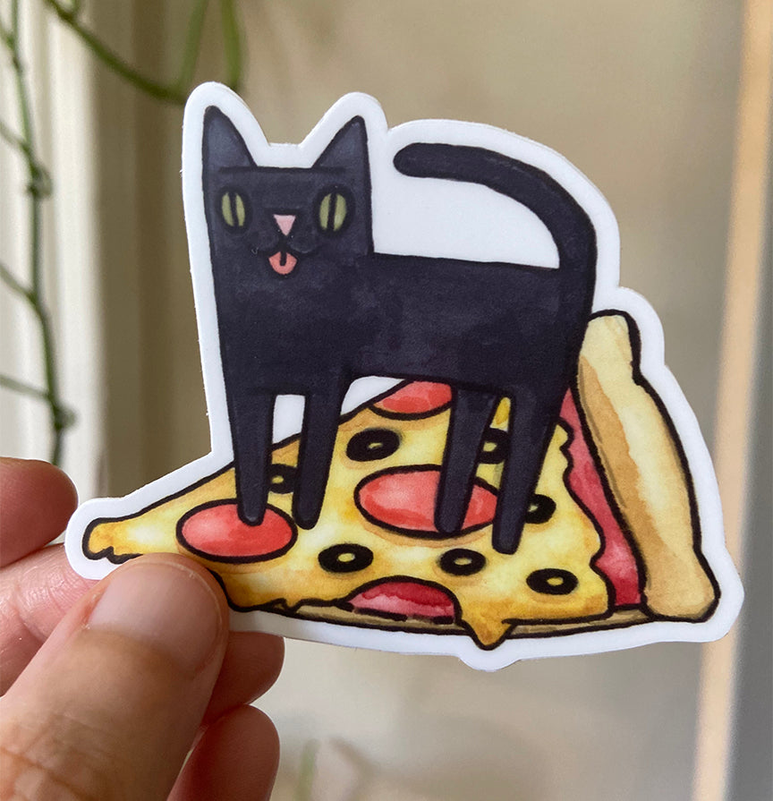 Pizza Cat Sticker