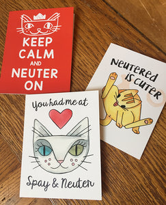Keep Calm and Neuter On card