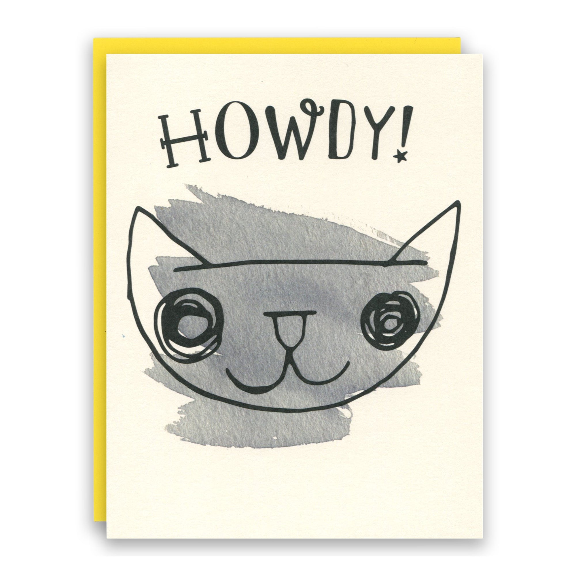 Howdy! card – Cat People Press