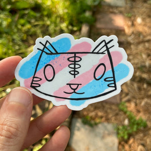 Pride Cat: Trans Sticker